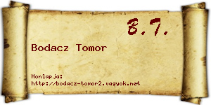 Bodacz Tomor névjegykártya
